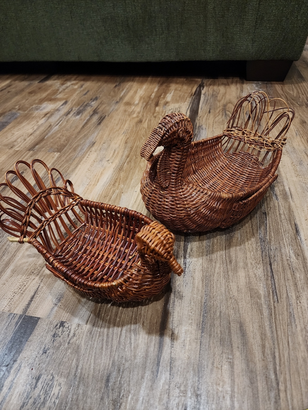 Wicker Turkey Basket Pair